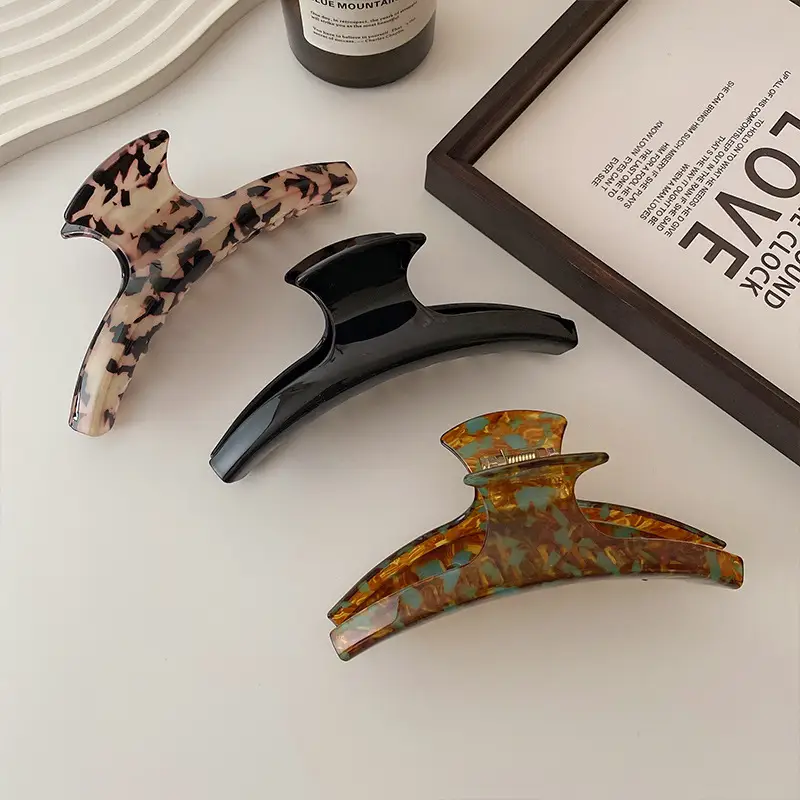 Leopard Print Acetic Acid Hairpin Clip for Women