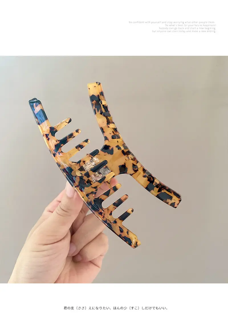 Leopard Print Acetic Acid Hairpin Clip for Women — feature 32