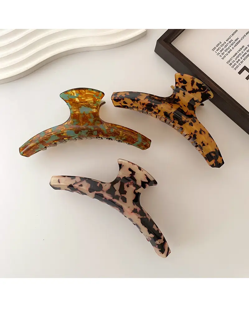 Leopard Print Acetic Acid Hairpin Clip for Women — feature 33