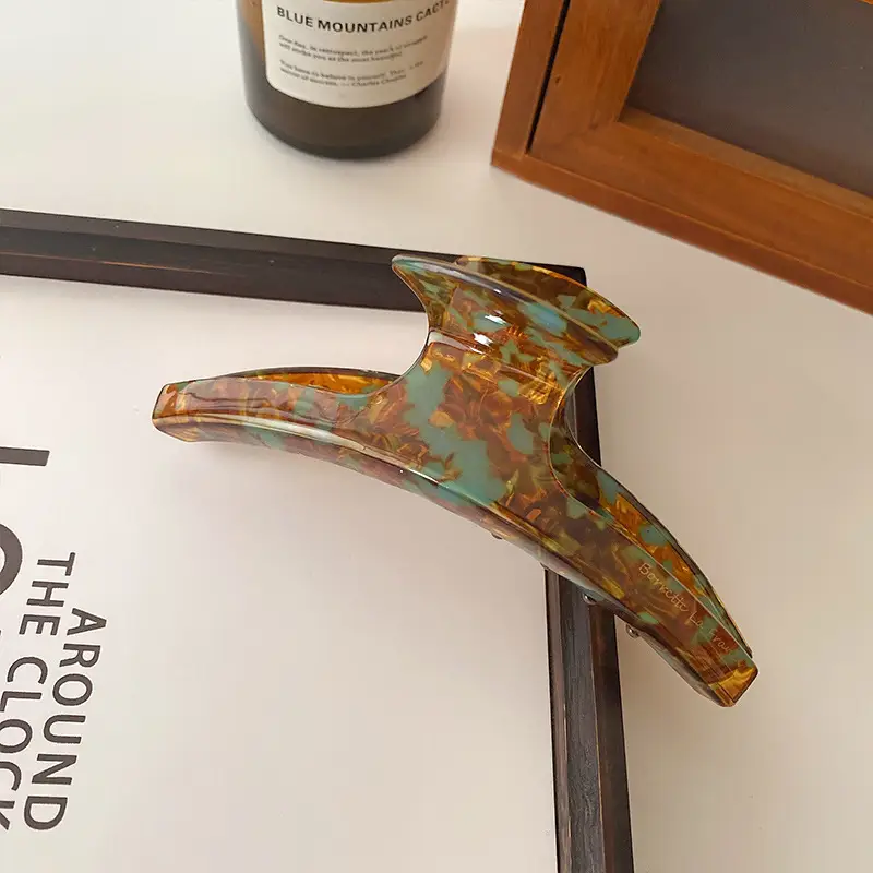 Leopard Print Acetic Acid Hairpin Clip for Women