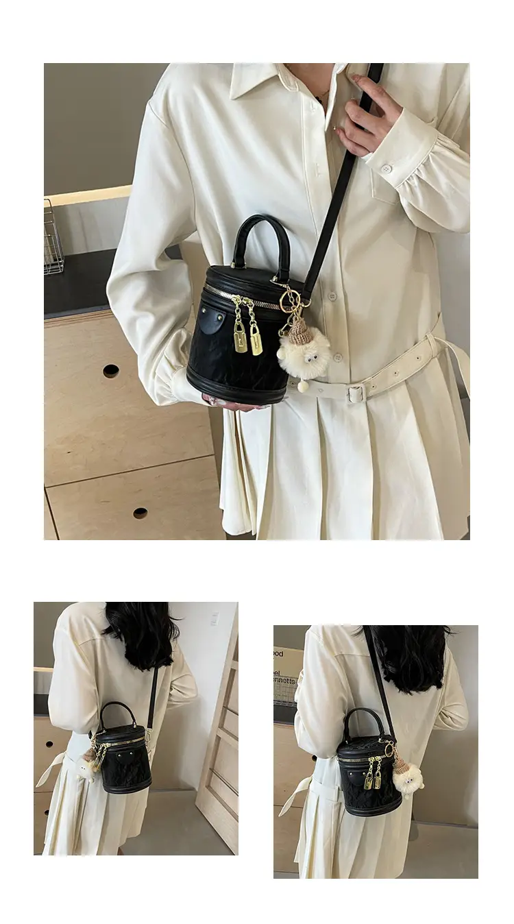 Pink Zippered Shoulder Bag for Women 2024 Summer — feature 12