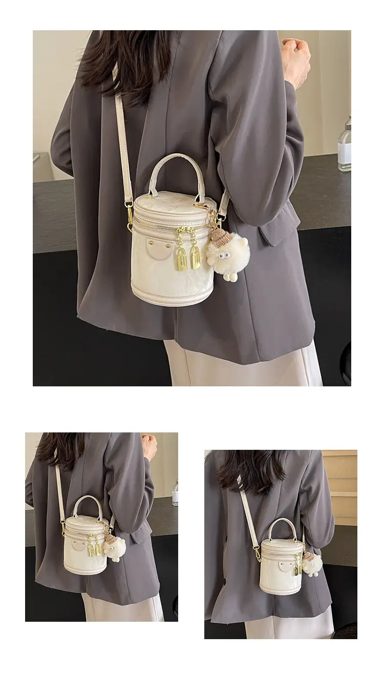 Pink Zippered Shoulder Bag for Women 2024 Summer — feature 13