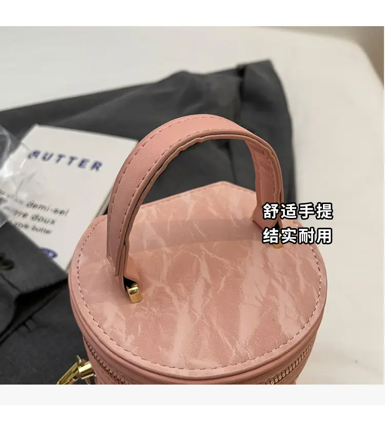 Pink Zippered Shoulder Bag for Women 2024 Summer — feature 7