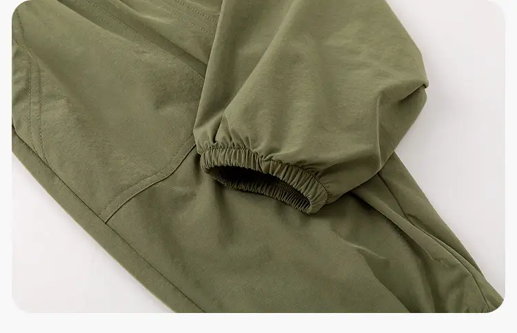 Kids Grey Cotton Casual Pants Spring Soft — feature 16