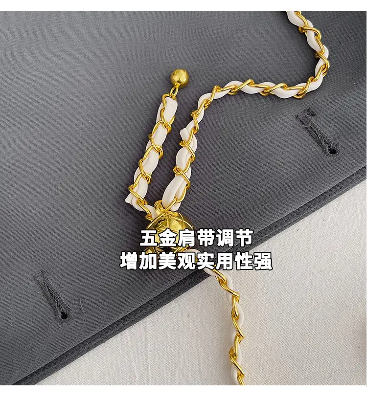 Pink Quilted Chain Shoulder Bag for Women — feature 7