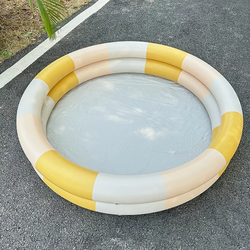 Inflatable Mermaid Pool Home Kidsren's Baby Pink Round Swimming Pool Floating Air Cushion Bathtub Ocean Ball