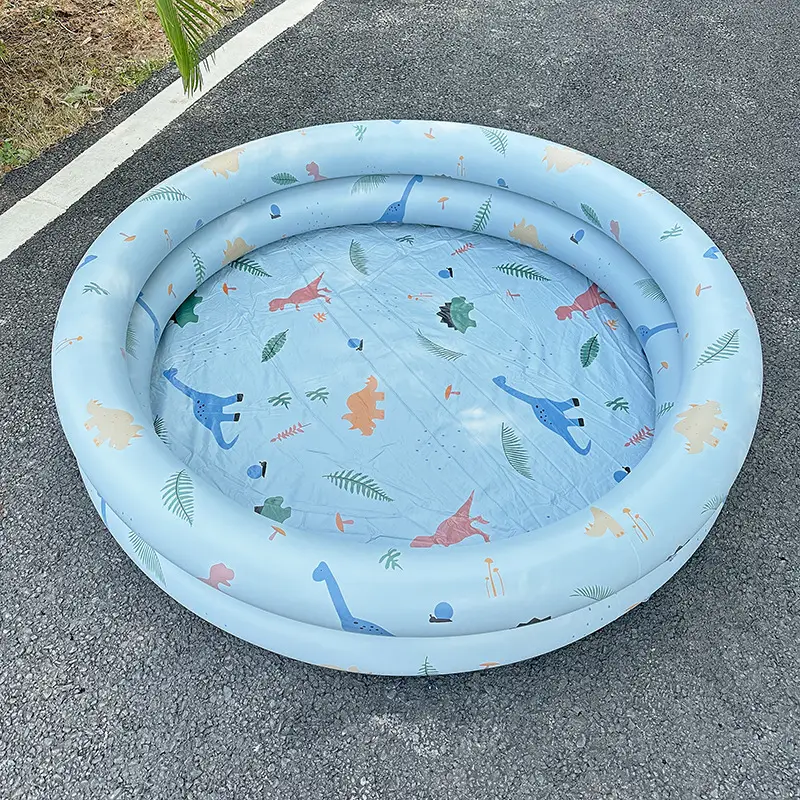 Inflatable Mermaid Pool Home Kidsren's Baby Pink Round Swimming Pool Floating Air Cushion Bathtub Ocean Ball