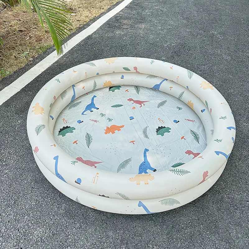 Inflatable Mermaid Pool Home Kidsren's Baby Pink Round Swimming Pool Floating Air Cushion Bathtub Ocean Ball