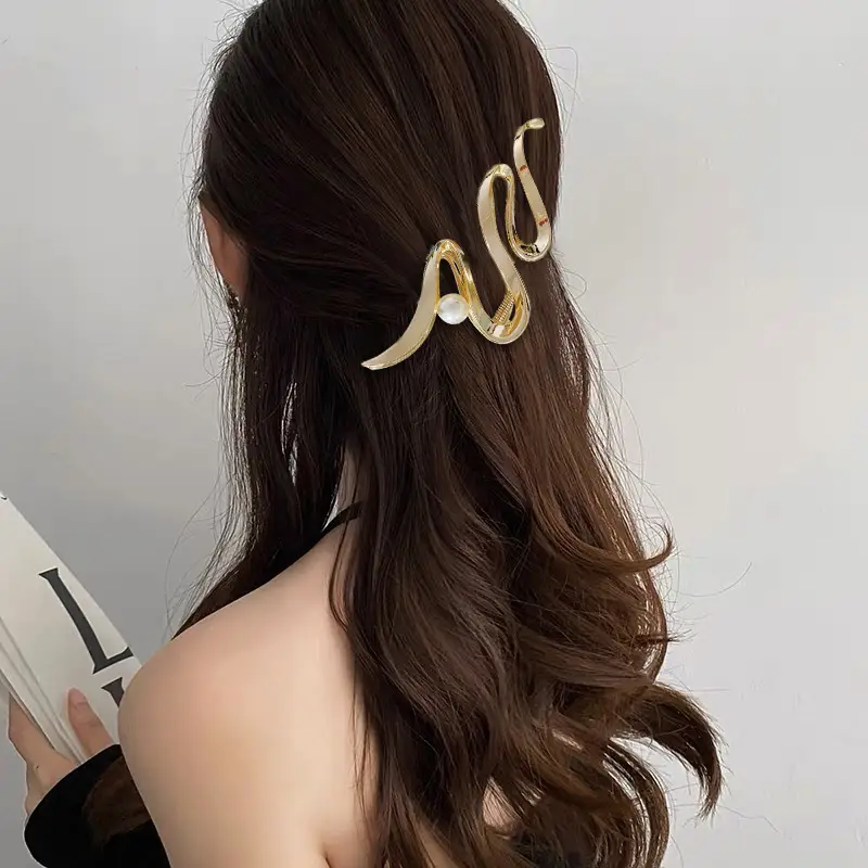 Cold Style Metal Hair Clips Women's High-End Elegant Clip