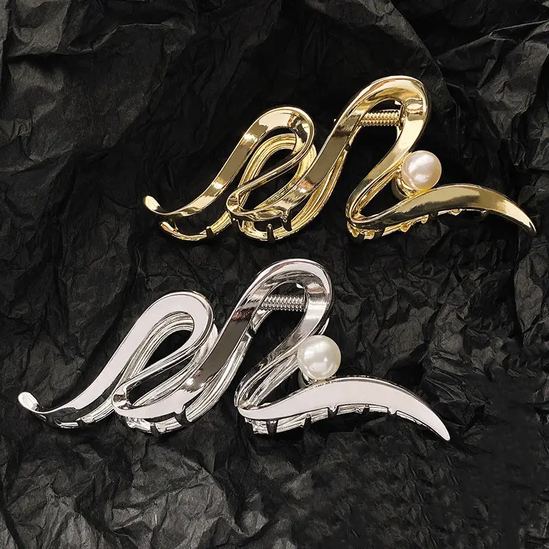 Cold Style Metal Hair Clips Women's High-End Elegant Clip