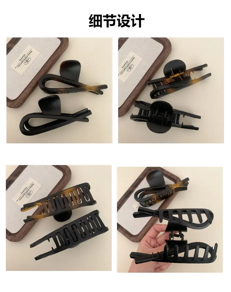 Black Retro Head Clip for Large Volume Hair β feature 6