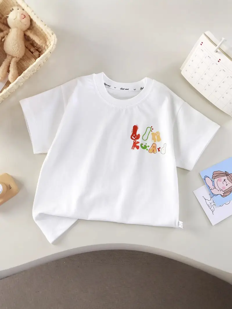 New Kids Cotton T-Shirt White Smiley Single Large - Image 6