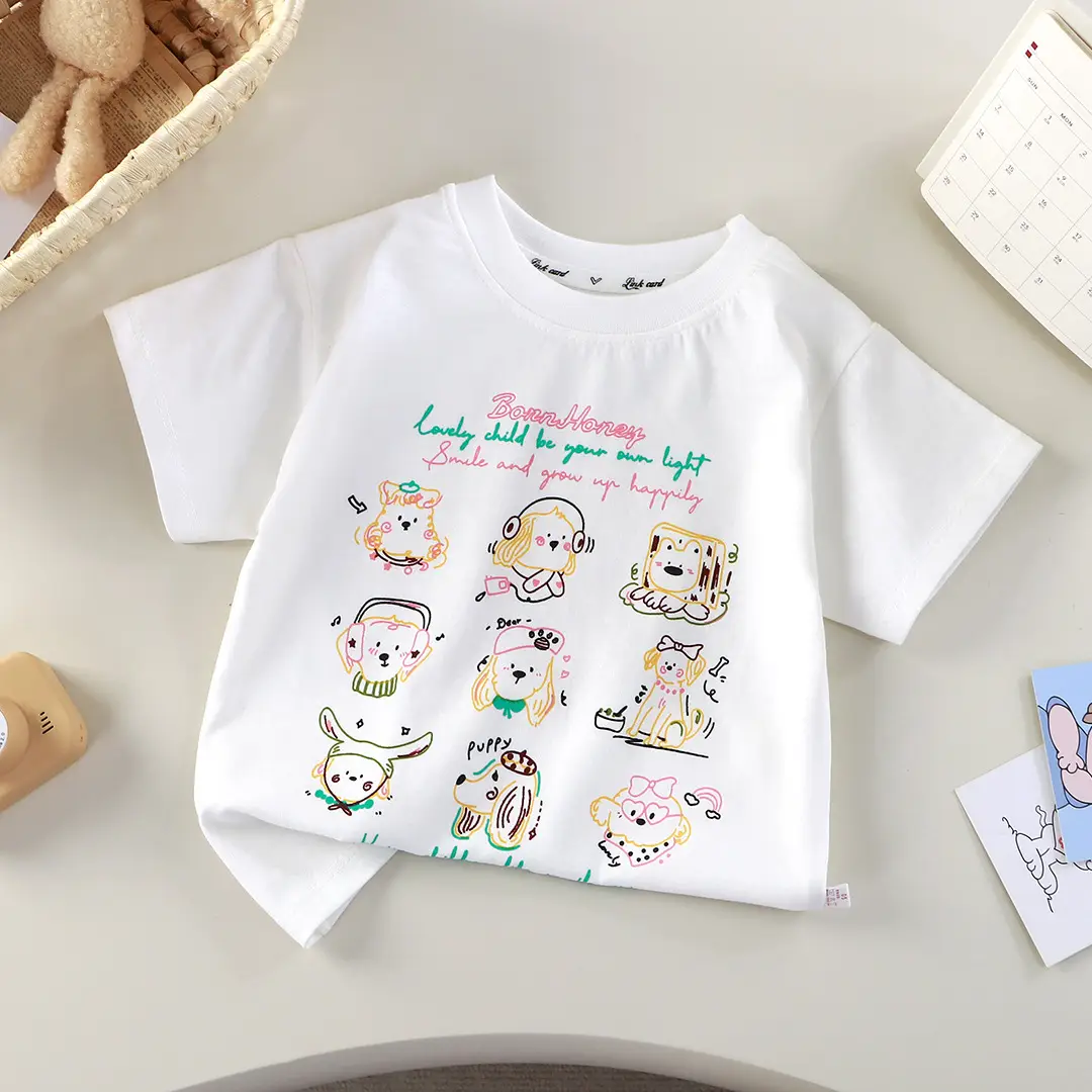 New Kids Cotton T-Shirt White Smiley Single Large — feature 4