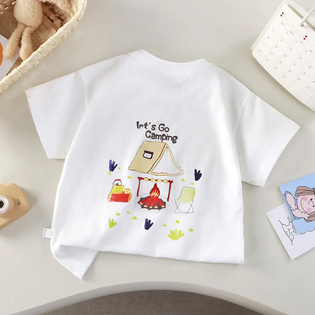 New Kids Cotton T-Shirt White Smiley Single Large — feature 5