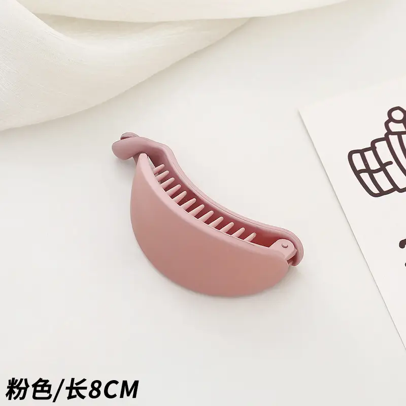 Morandi Color Hair Clips Large Solid Oval Banana Clip