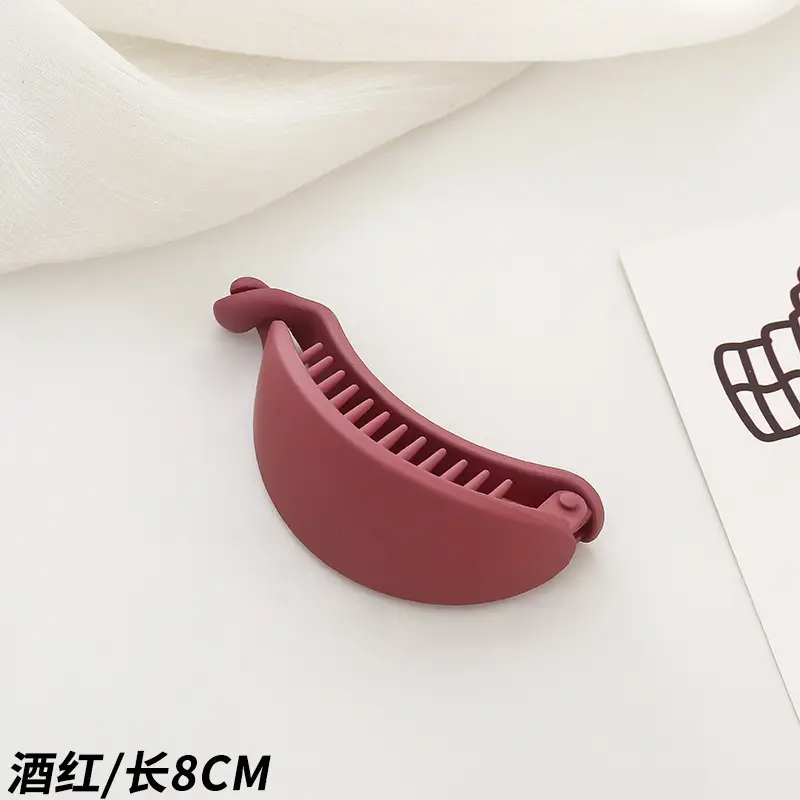 Morandi Color Hair Clips Large Solid Oval Banana Clip