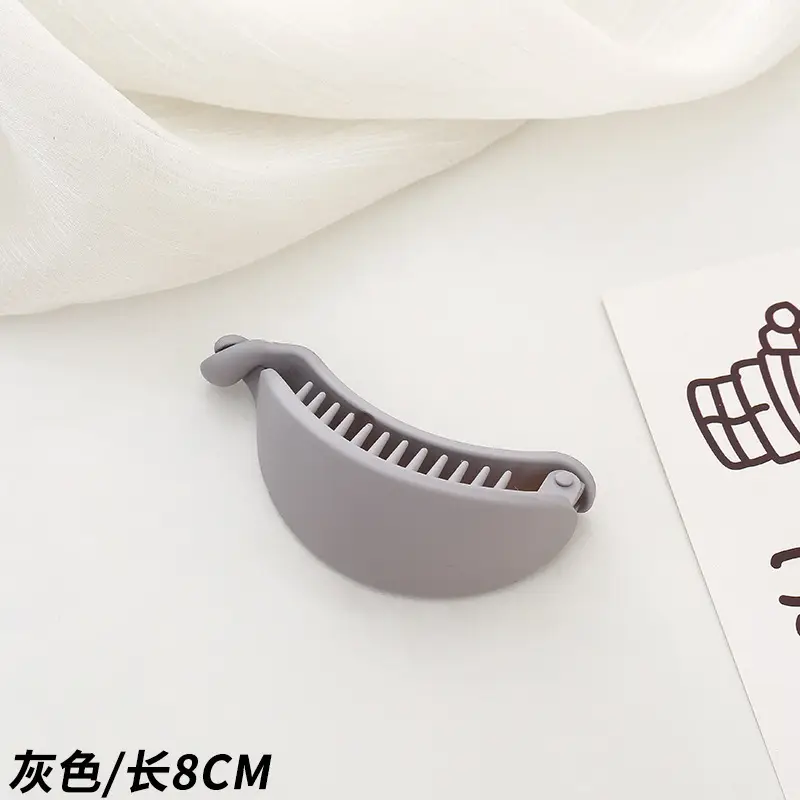 Morandi Color Hair Clips Large Solid Oval Banana Clip