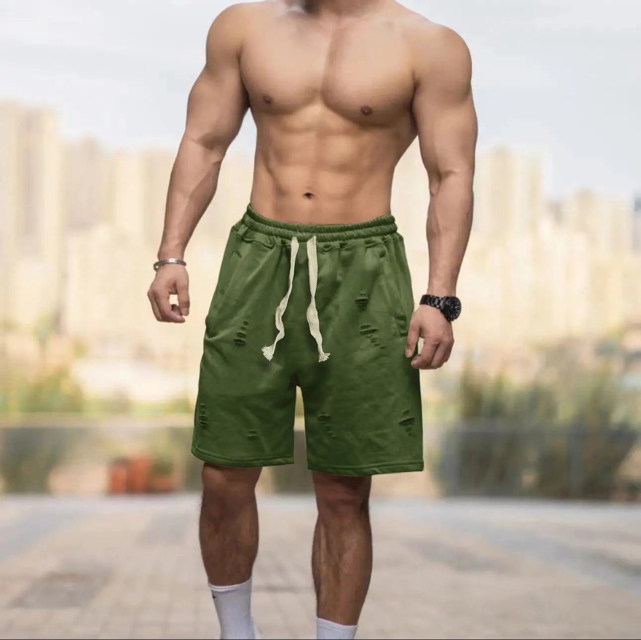 Men's Thin Shorts Solid Color Loose Breathable 2026 — feature 4