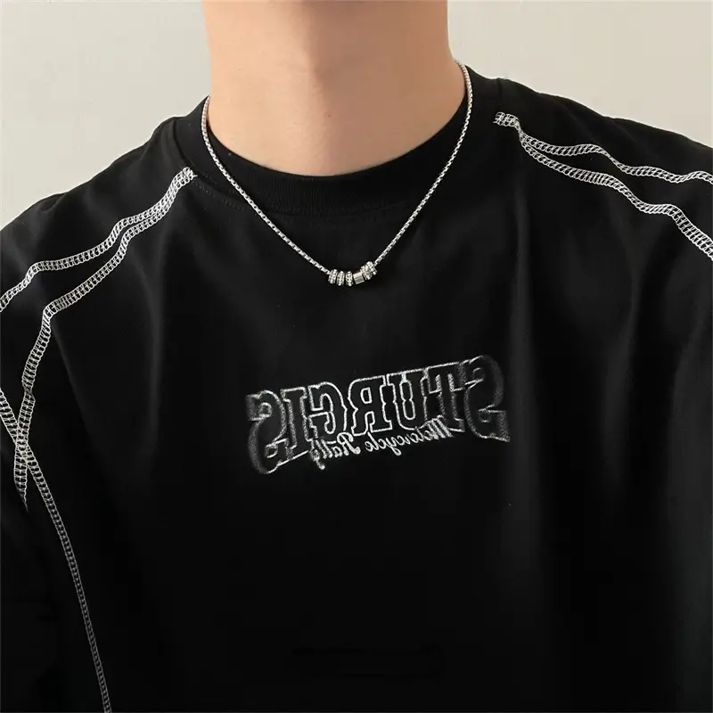 Cold Style Flash Diamond Necklace for Men Women - Image 4
