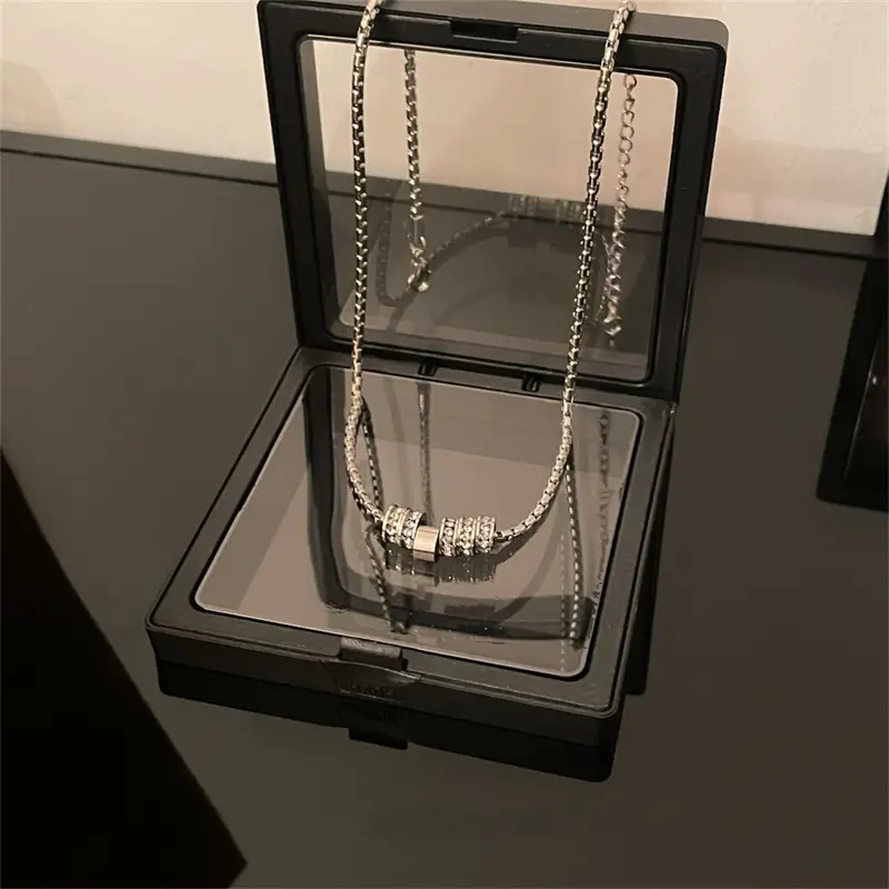 Cold Style Flash Diamond Necklace for Men Women — feature 6