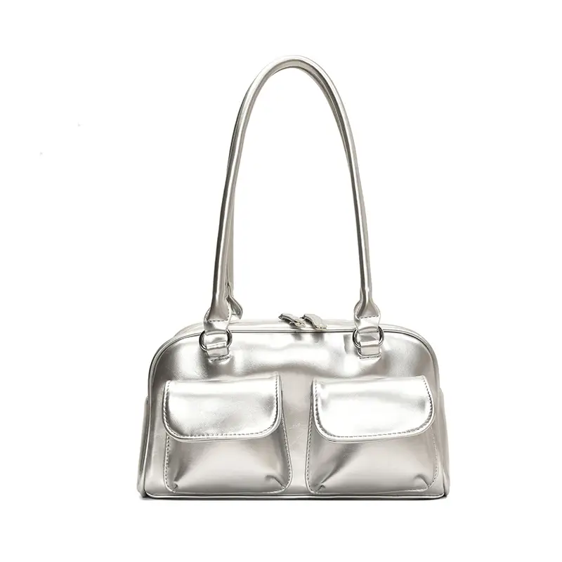 Women's 2024 Retro Underarm Bag Light Blue Shoulder - Image 2