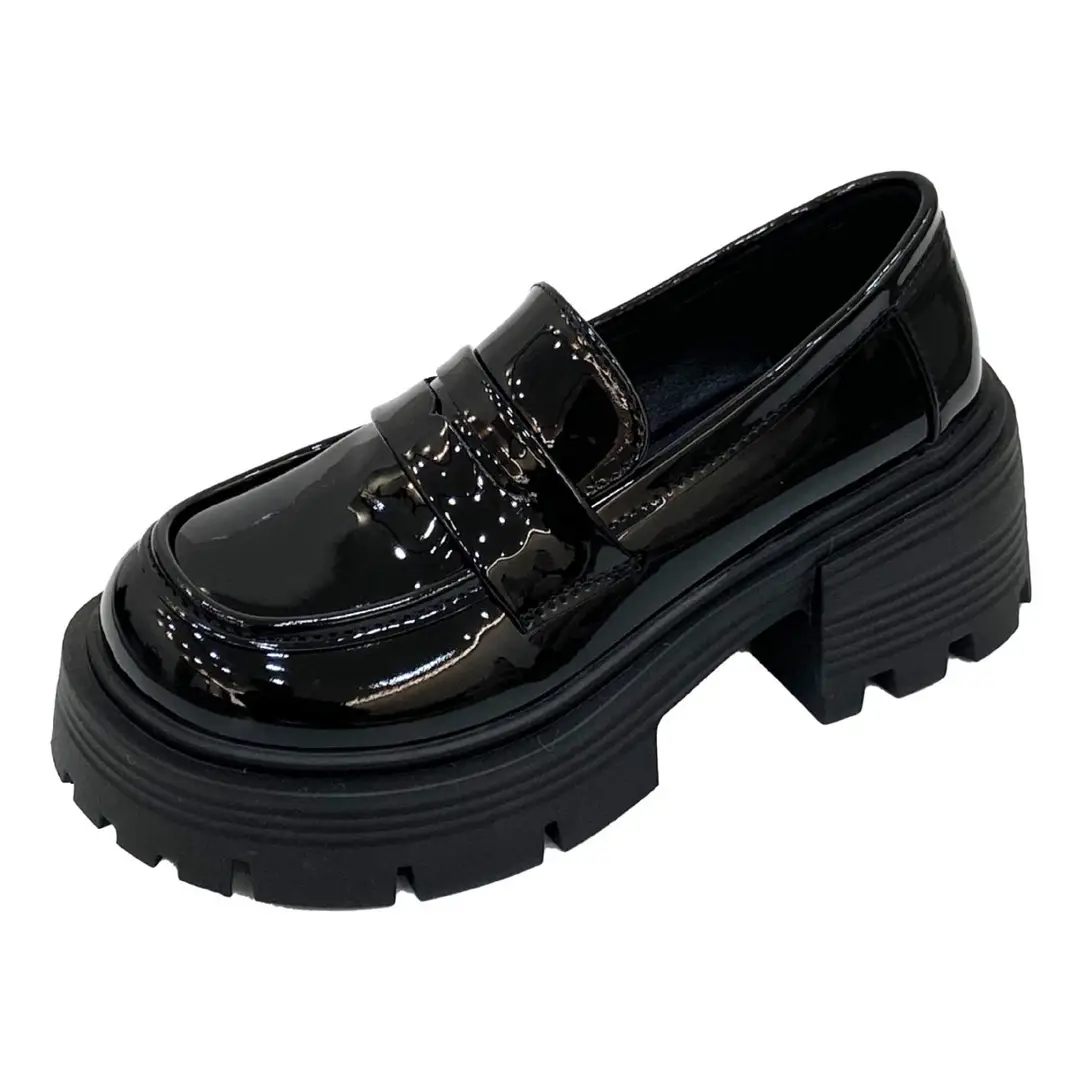 Japanese Loafers for Women Wholesale Spring and Autumn New Fashion Versatile Small Thick Heel Non-Slip Sweet and Cool Small Leather Shoes - Image 7