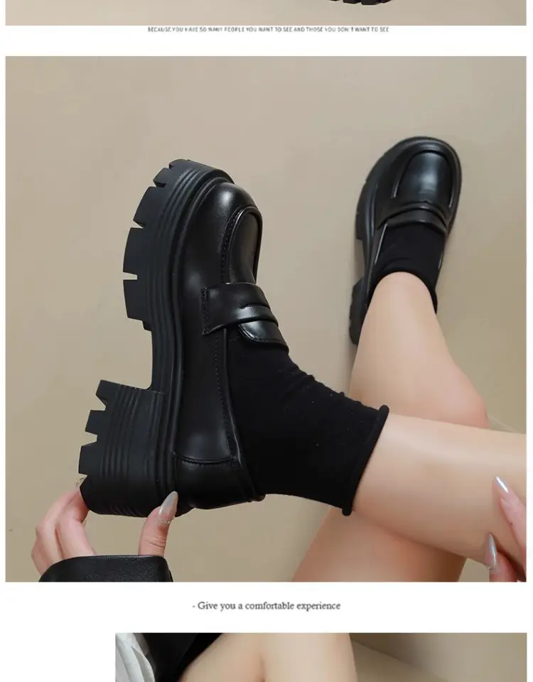Japanese Loafers for Women Wholesale Spring and Autumn New Fashion Versatile Small Thick Heel Non-Slip Sweet and Cool Small Leather Shoes — feature 10