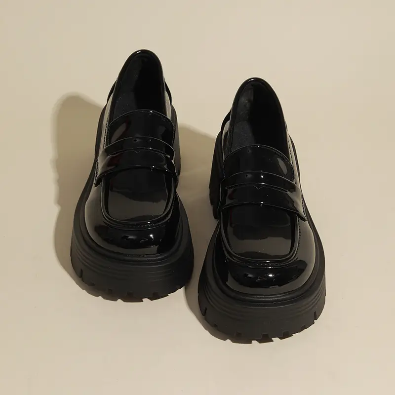 Japanese Loafers for Women Wholesale Spring and Autumn New Fashion Versatile Small Thick Heel Non-Slip Sweet and Cool Small Leather Shoes - Image 2