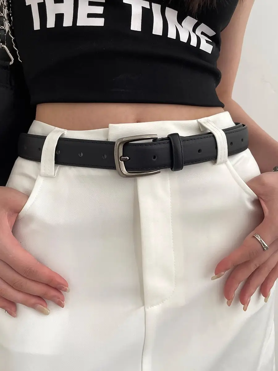 Men's Black Korean-style Belt for Women — feature 1
