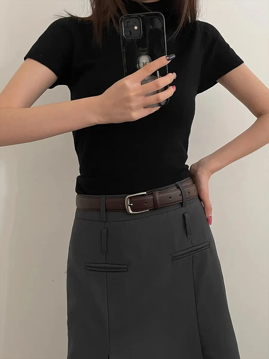Men's Black Korean-style Belt for Women — feature 2