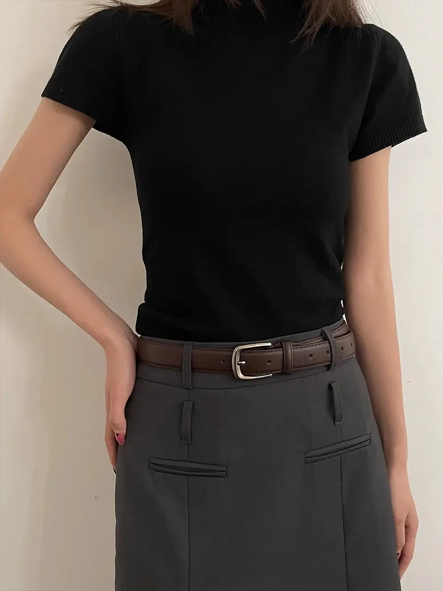 Men's Black Korean-style Belt for Women — feature 5