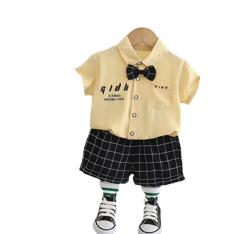 Children Cotton Short Sleeve Suit Baby Boys Summer - Image 8