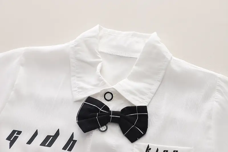 Children Cotton Short Sleeve Suit Baby Boys Summer — feature 5
