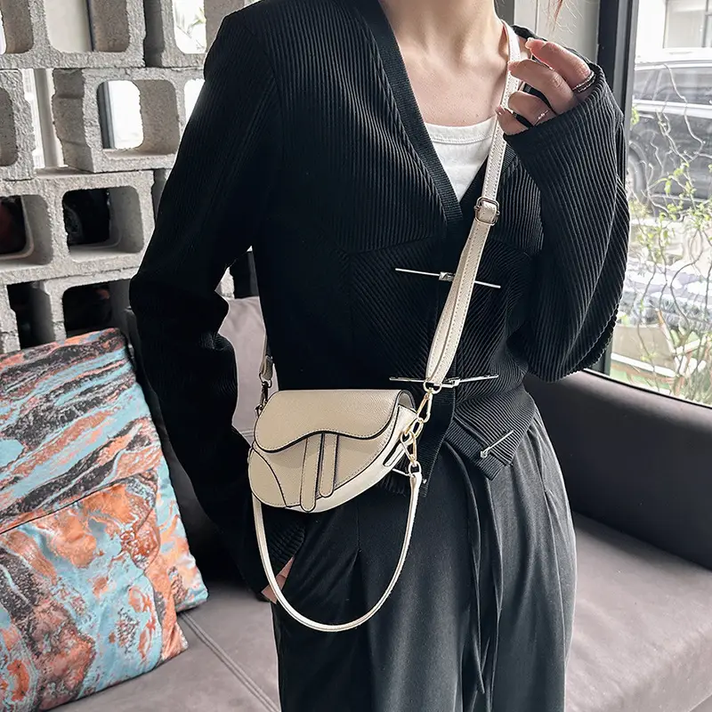 Orange Leather Saddle Bag for Women 2024 - Image 11