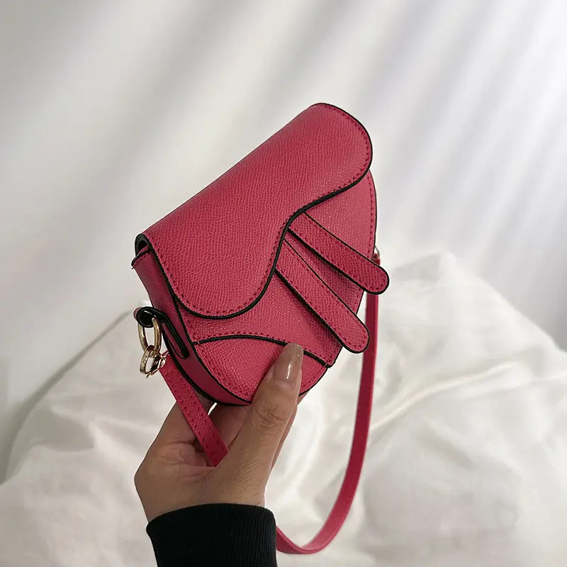 Orange Leather Saddle Bag for Women 2024 - Image 7