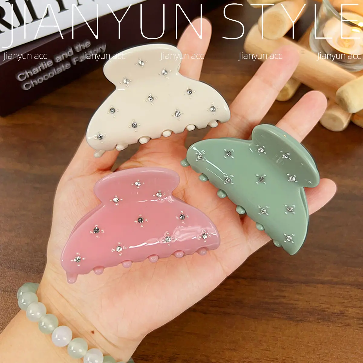 Candy Color Diamond Hairpin for Women - Image 8