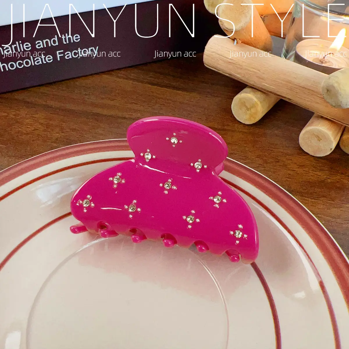 Candy Color Diamond Hairpin for Women - Image 6