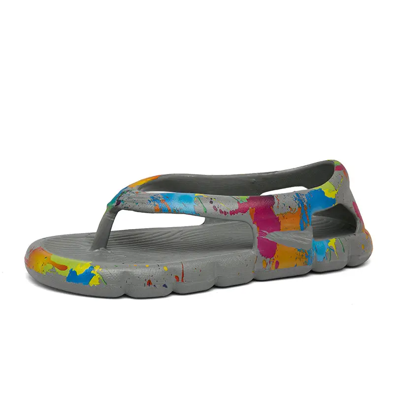 Men's Flip-Flops Beach Shoes Couple Sandals Casual Flat Slippers Fashionable Summer New Camouflage Soft-Soled Flip Flops - Image 5