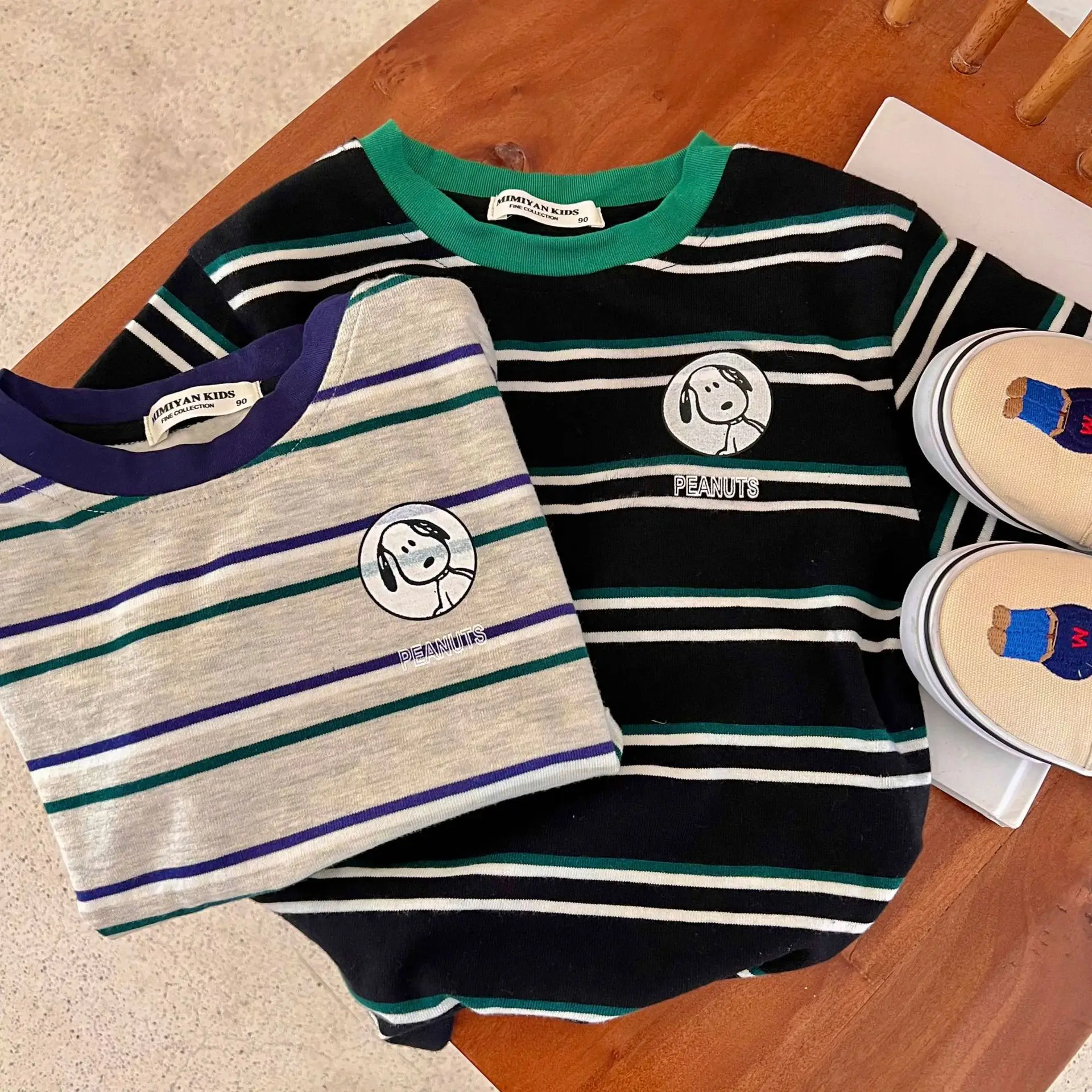 Boys 2026 Summer Striped T-Shirt with Sunglasses - Image 10