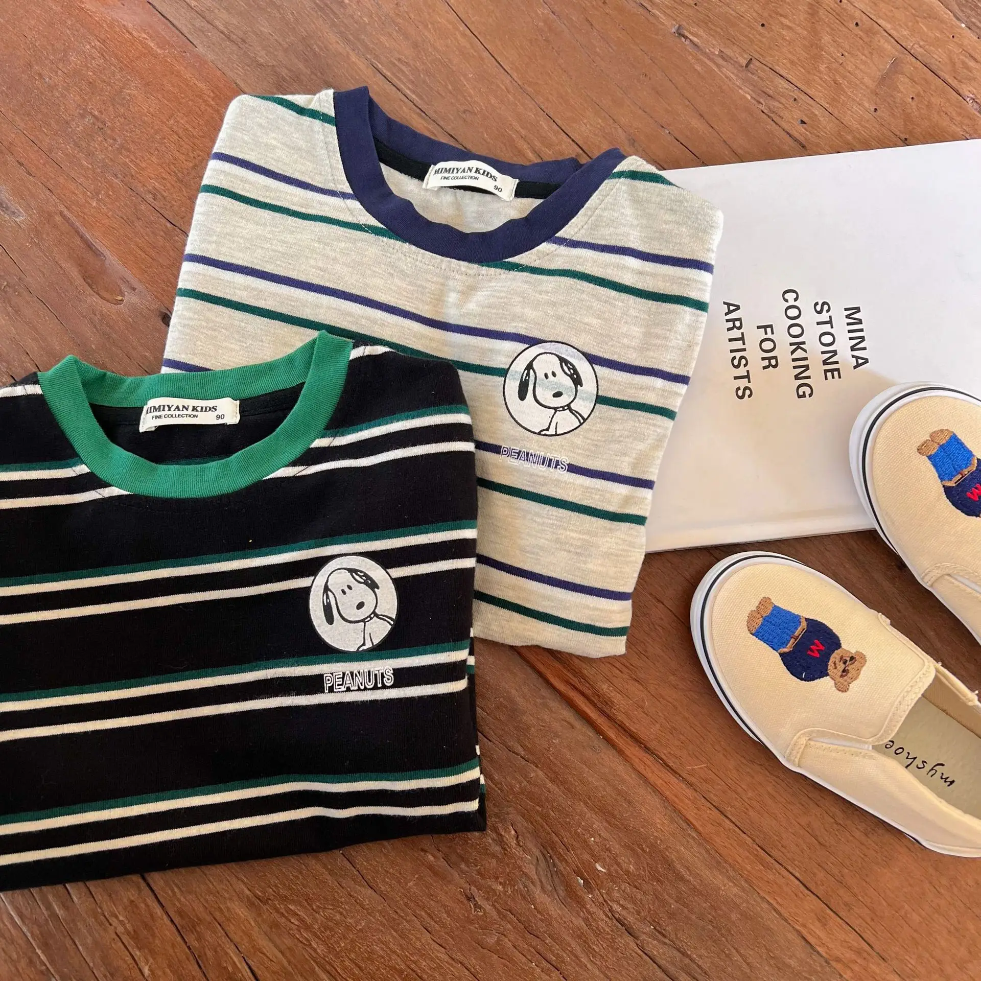 Boys 2026 Summer Striped T-Shirt with Sunglasses - Image 12