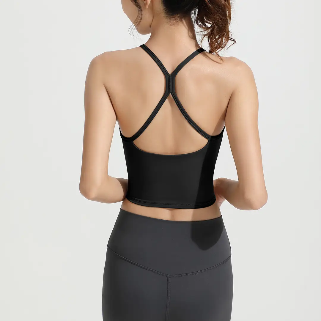 2026 New Antibacterial Sports Bra for Women, Seamless Beauty Back Bra, Running Fitness Training Yoga Vest
