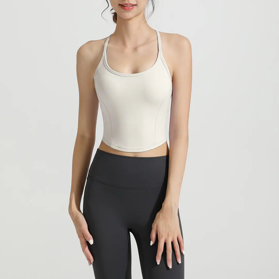 2026 New Antibacterial Sports Bra for Women, Seamless Beauty Back Bra, Running Fitness Training Yoga Vest