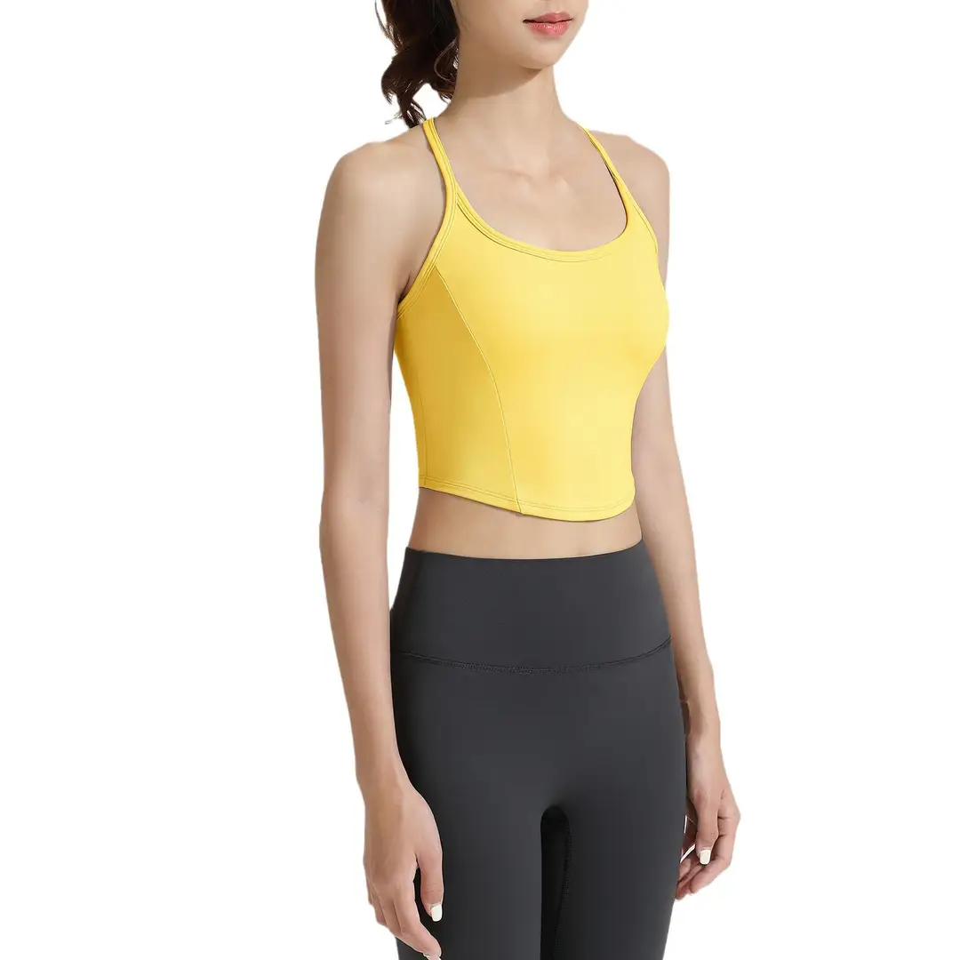 2026 New Antibacterial Sports Bra for Women, Seamless Beauty Back Bra, Running Fitness Training Yoga Vest