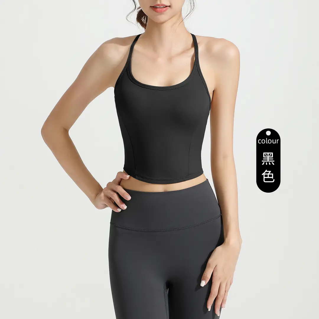 2026 New Antibacterial Sports Bra for Women, Seamless Beauty Back Bra, Running Fitness Training Yoga Vest