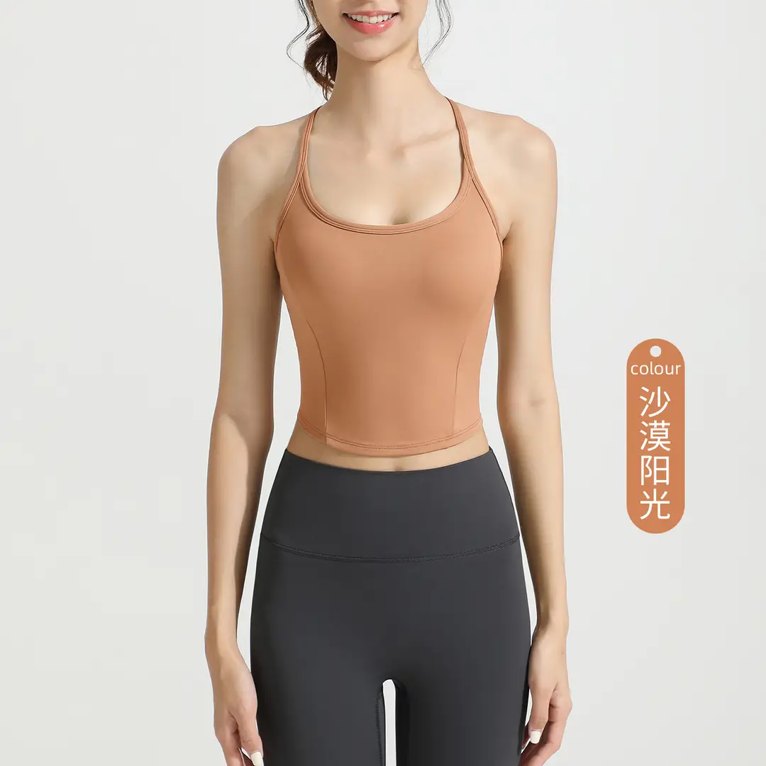 2026 New Antibacterial Sports Bra for Women, Seamless Beauty Back Bra, Running Fitness Training Yoga Vest