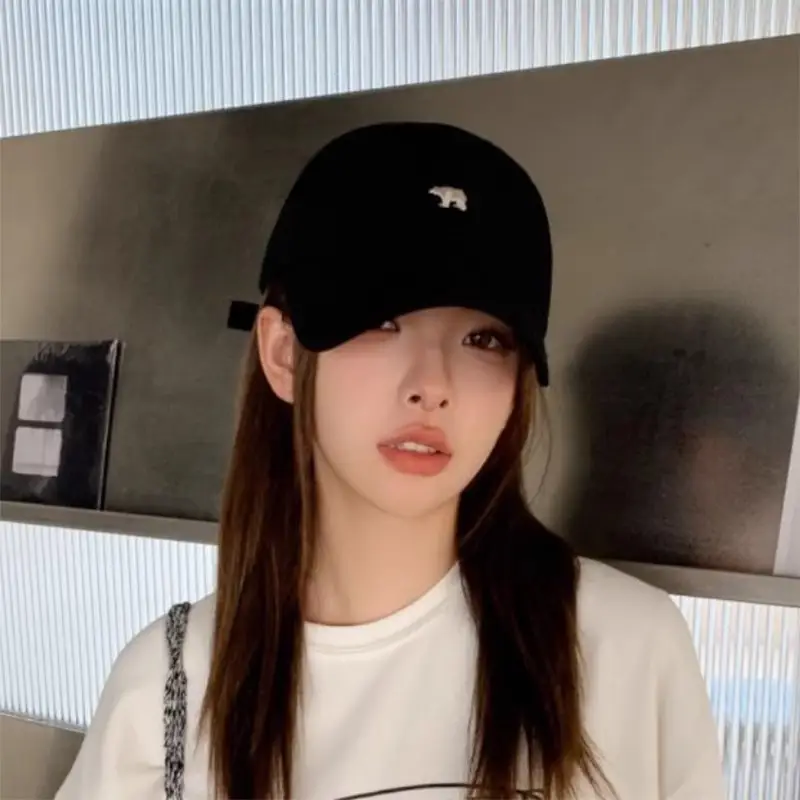 Women Japanese Style Embroidered Baseball Cap Large Head Circumference - Image 8