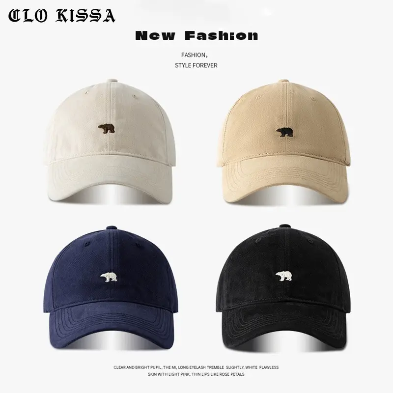 Women Japanese Style Embroidered Baseball Cap Large Head Circumference - Image 9