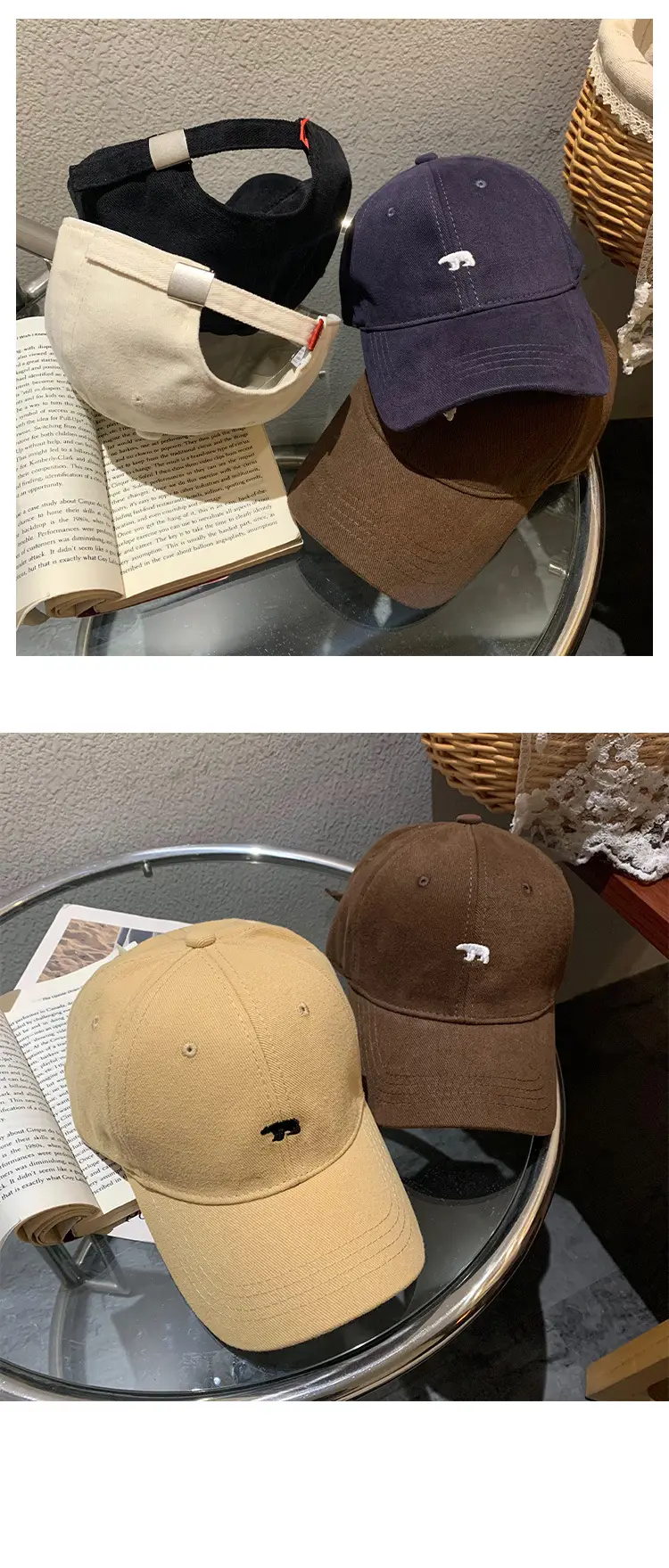 Women Japanese Style Embroidered Baseball Cap Large Head Circumference — feature 10