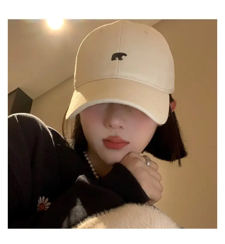 Women Japanese Style Embroidered Baseball Cap Large Head Circumference — feature 7