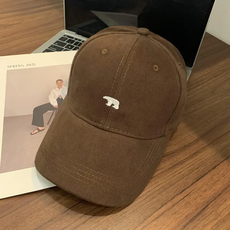 Women Japanese Style Embroidered Baseball Cap Large Head Circumference - Image 6